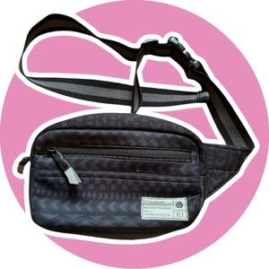 Hex // Crossbody Bag // Fanny Pack // Black Pattern